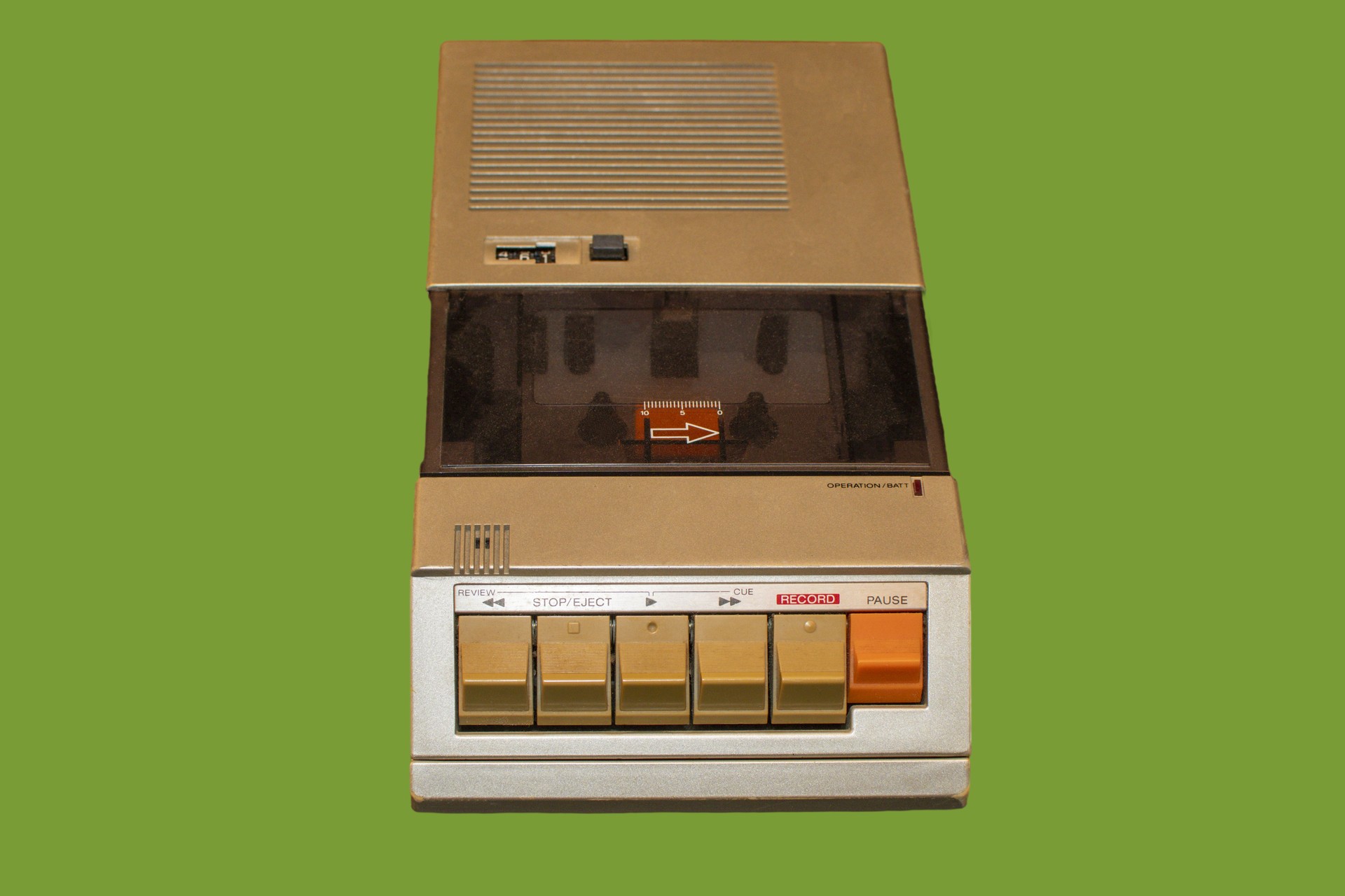 Vintage cassette player from the 70s